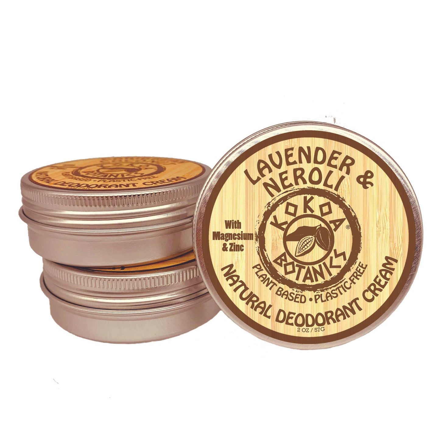 Lavender & Neroli - Natural Deodorant Cream - Aluminum-Free - 2 oz