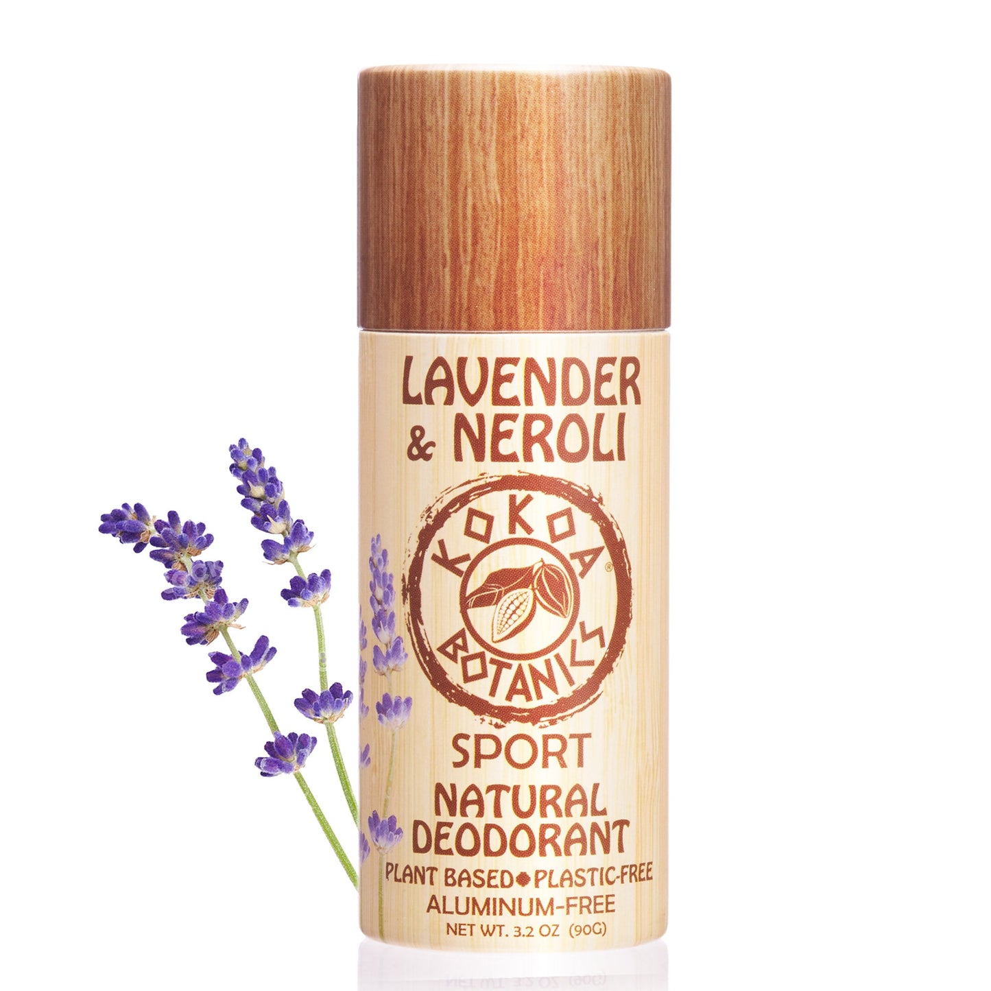 LAVENDER & NEROLI - Natural Deodorant - Sport - Aluminum-Free - Plastic-Free 3.2 oz