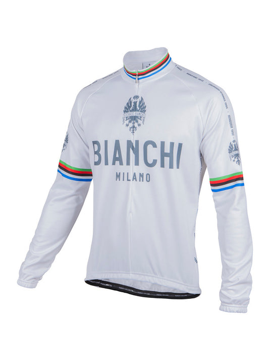 BIANCHI MILANO STORIA White Men's Long Sleeve Jersey (3XL)