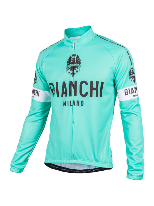 BIANCHI MILANO STORIA Blue Long Sleeve Jersey (Small)