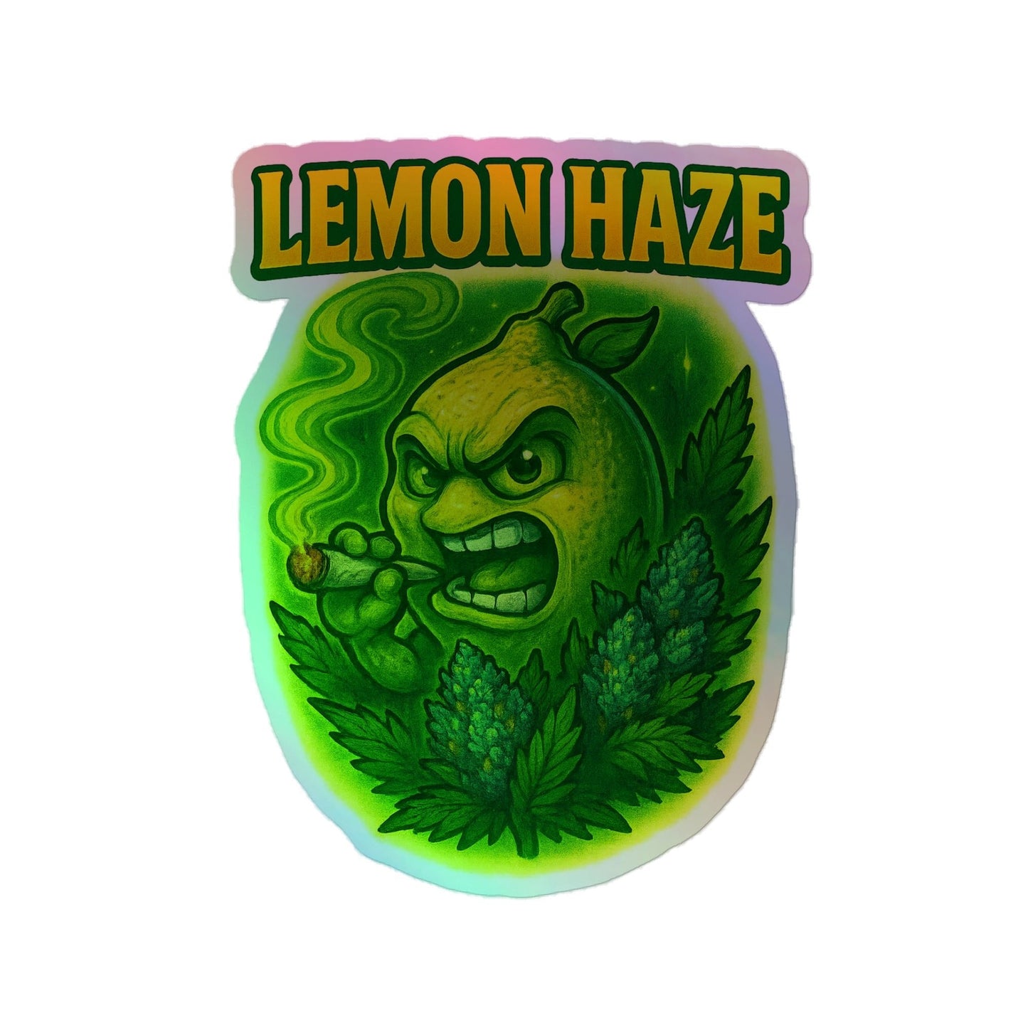 Lemon Haze Holographic stickers