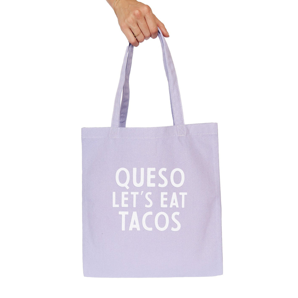 Queso Let's Eat Tacos Tote Bag