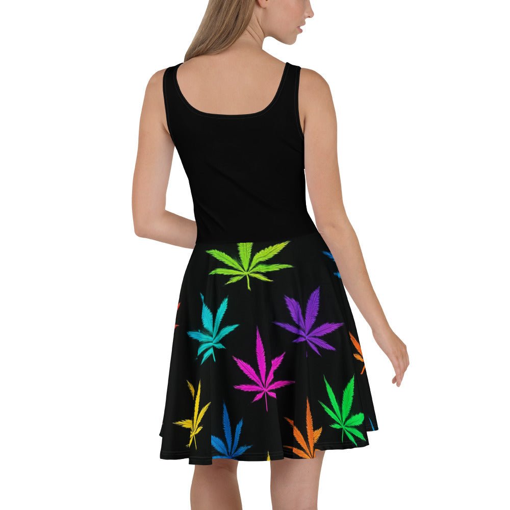 Lit Af Neon 420 Skater Dress