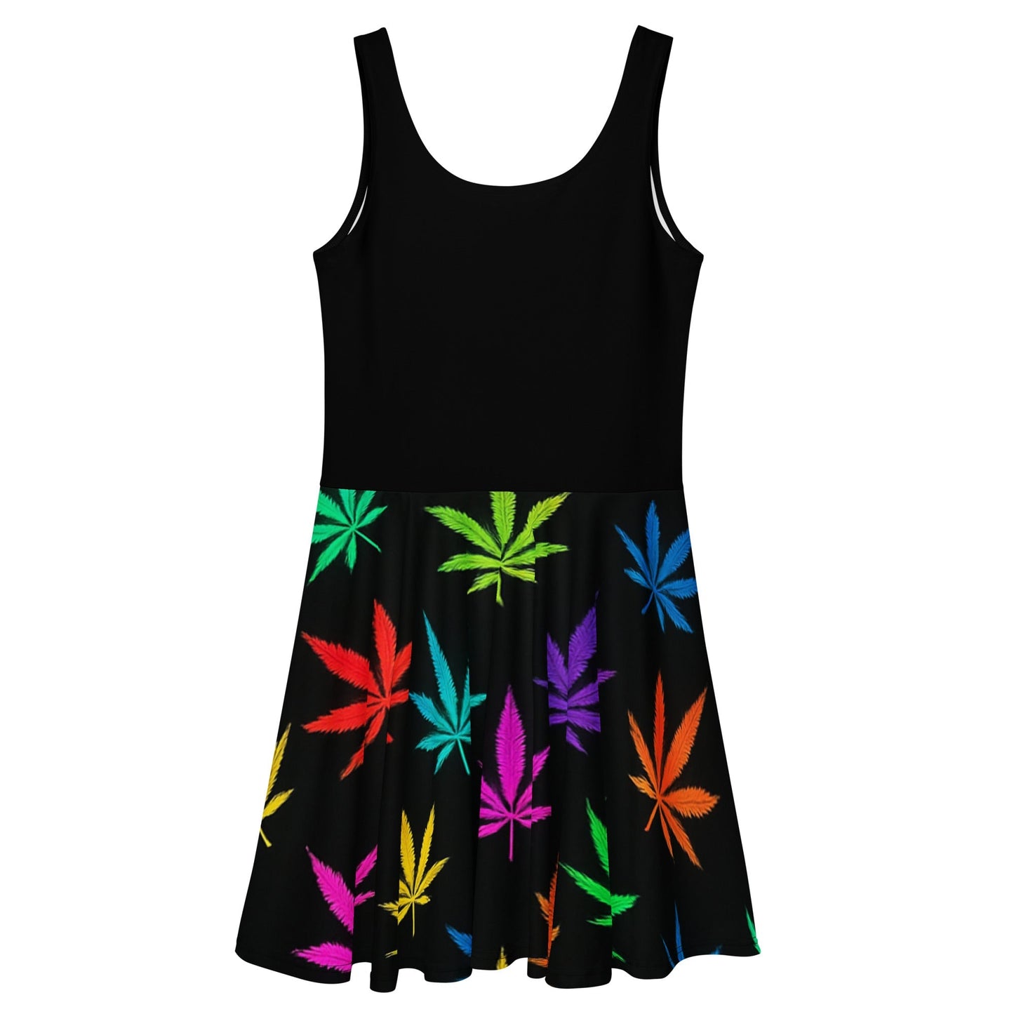 Lit Af Neon 420 Skater Dress