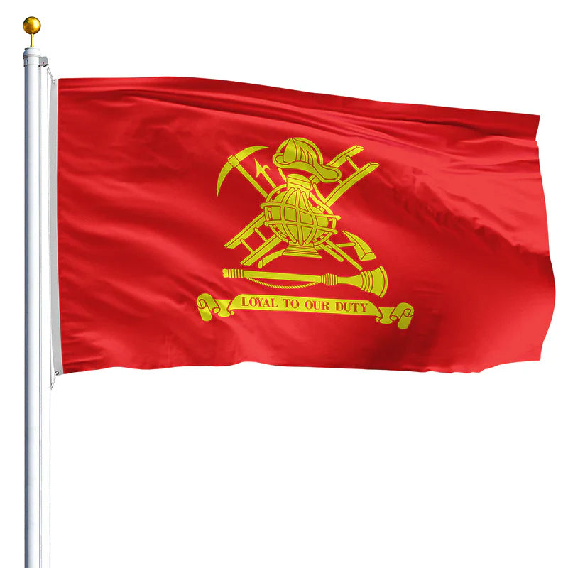 Loyal To Our Duty Firefighter Flag – Outdoor Made in USA