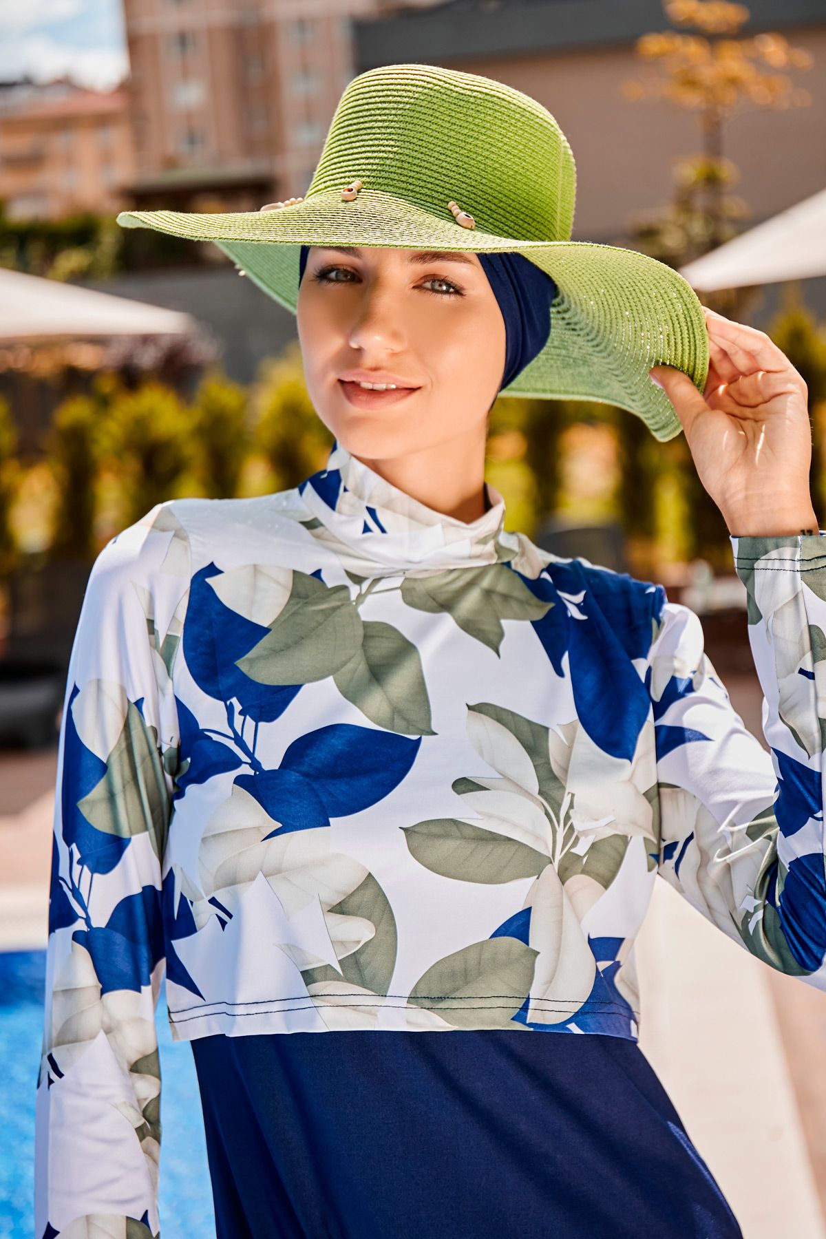 Lycra Navy Burkini Modest Swimwear 1972