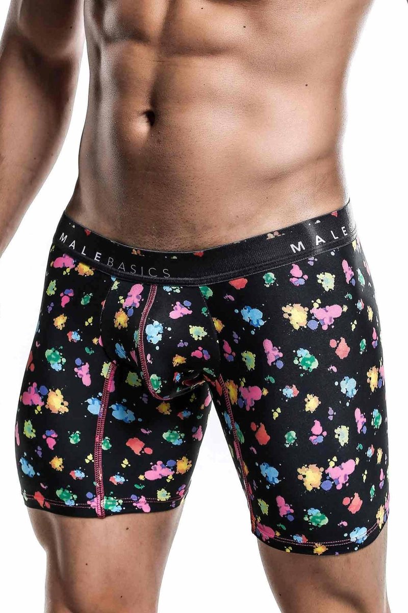 Malebasics Boxer Brief Hipster Black Splash
