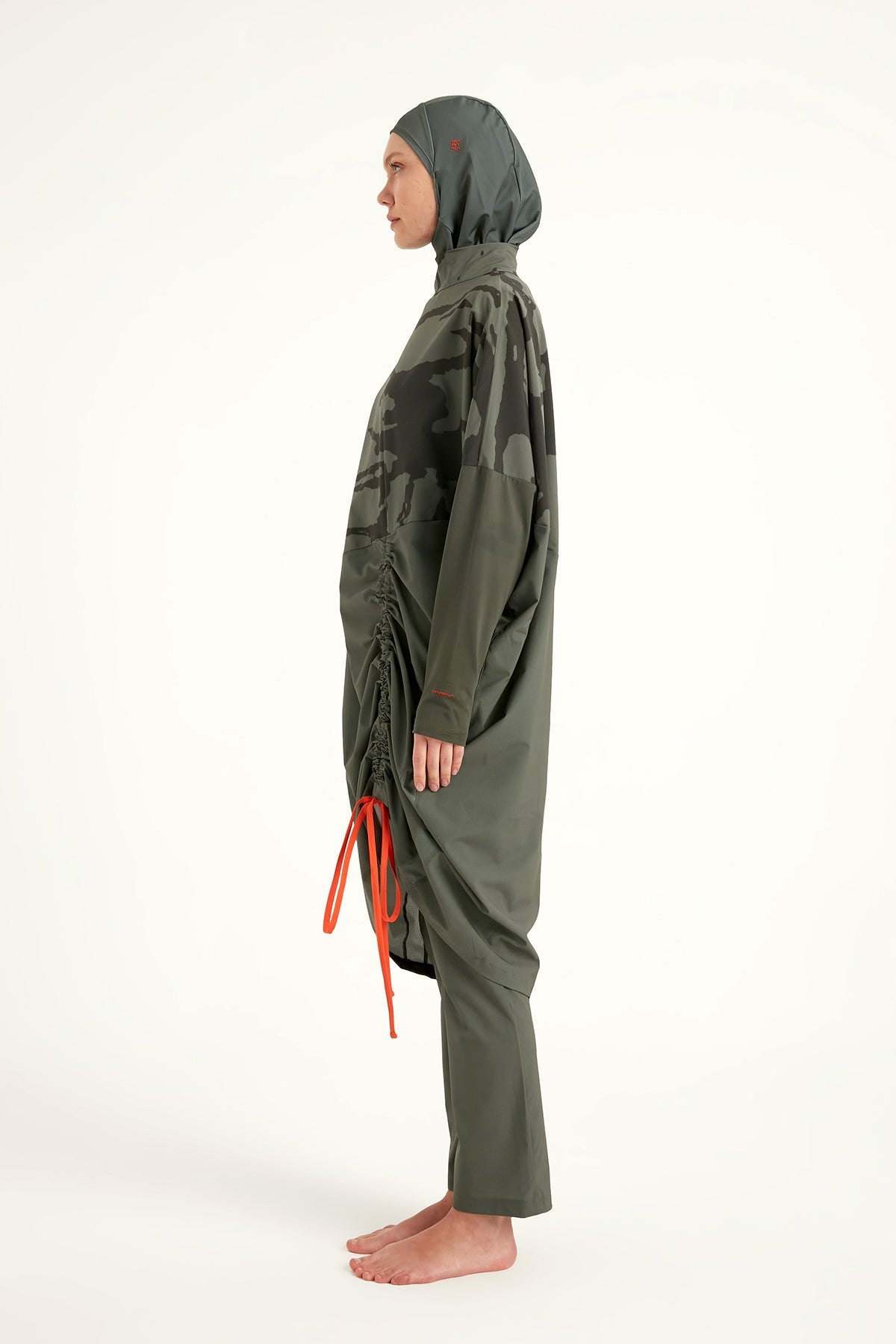 Khaki Full Coverage Modest Swimwear Burkini Set M2516