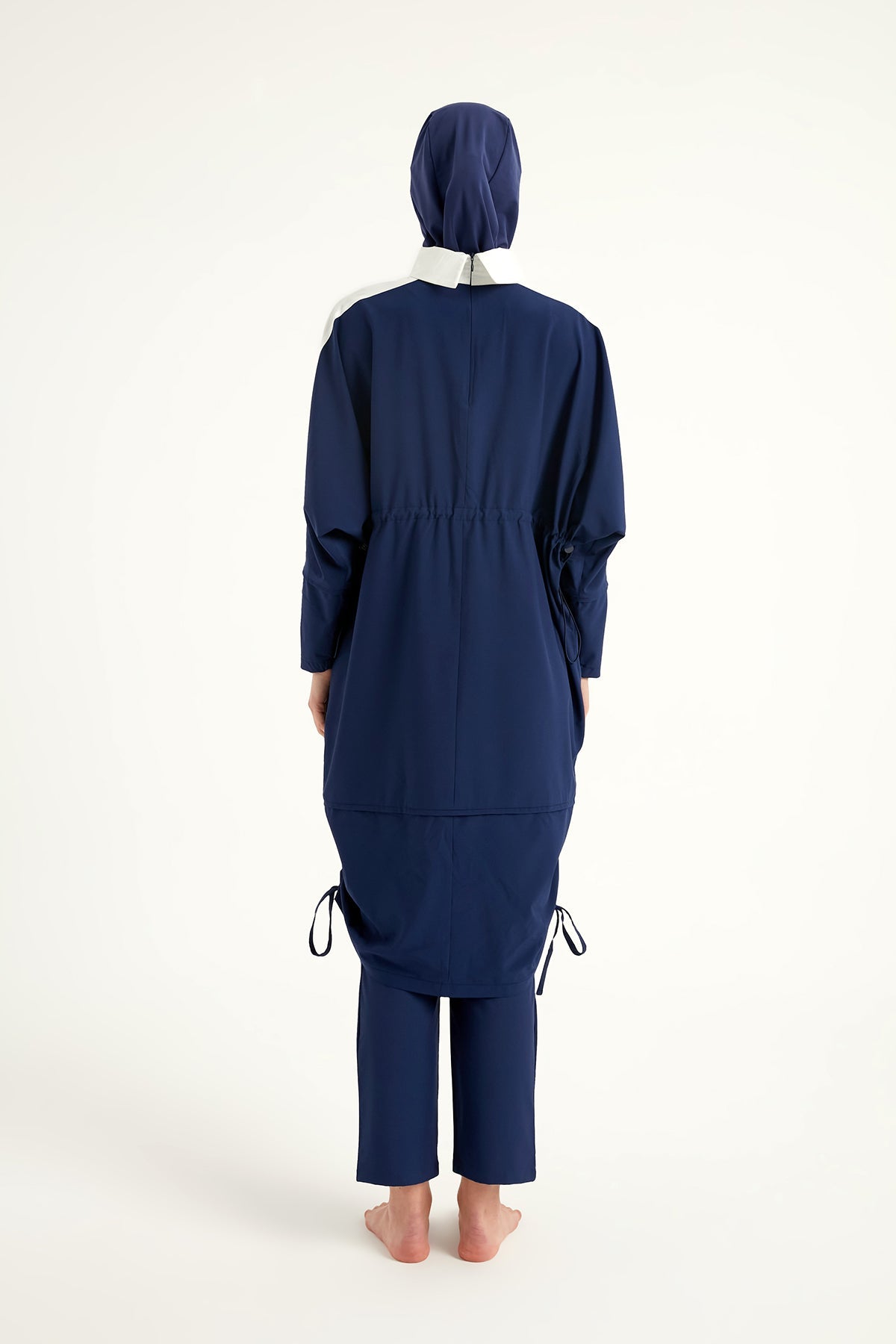 Navy Full Coverage Modest Swimwear Burkini Set M2521-2