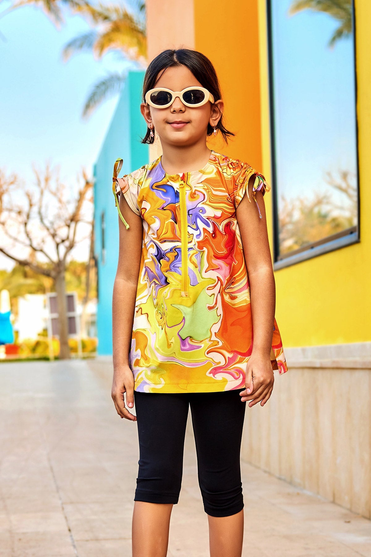Marina UPF50+ UV Protected Modest Girls' Swimsuit – C2504