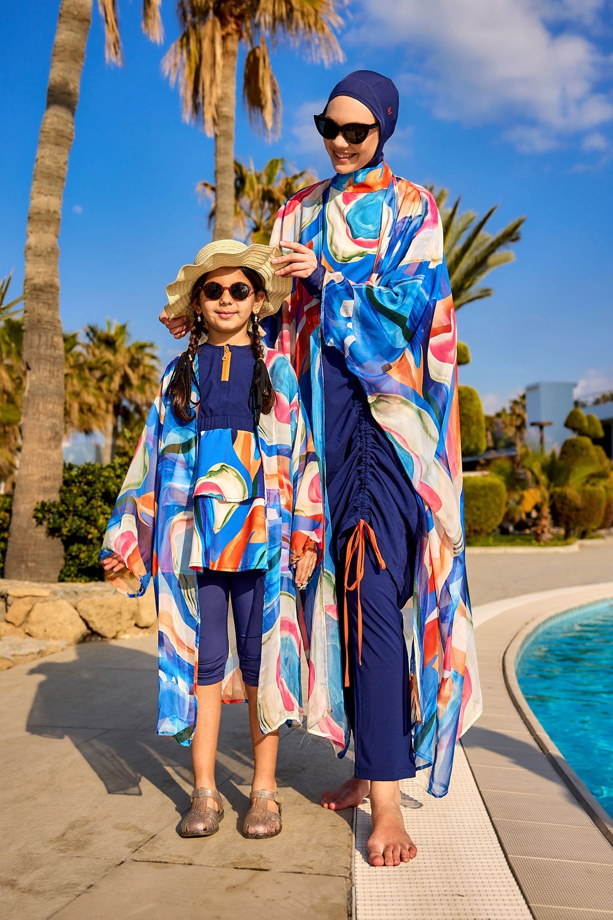 Marina Multicolor Silk-Touch Kimono - P2508