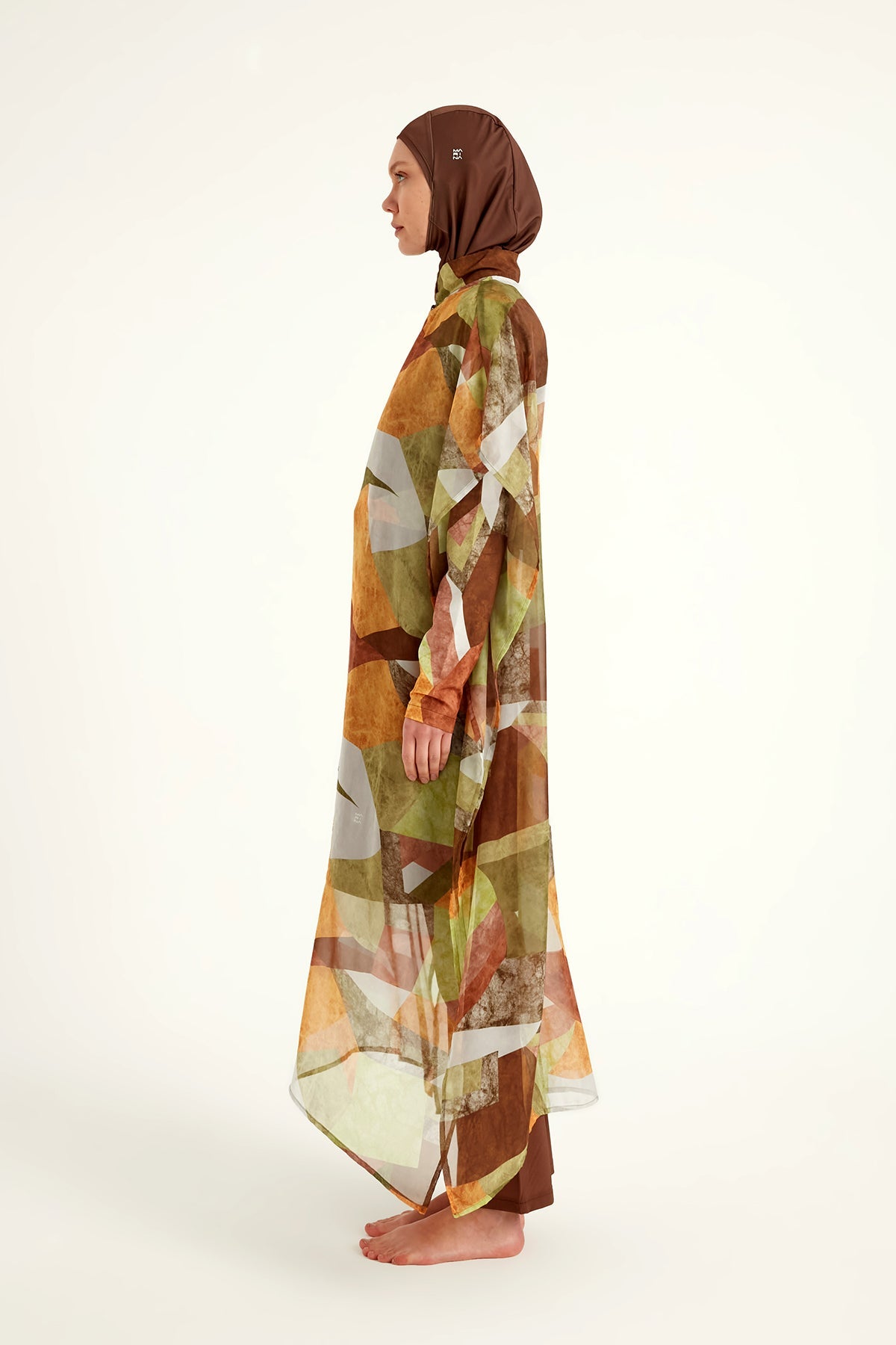 Marina Colorful Patterned Silky Pareo - P2513-1