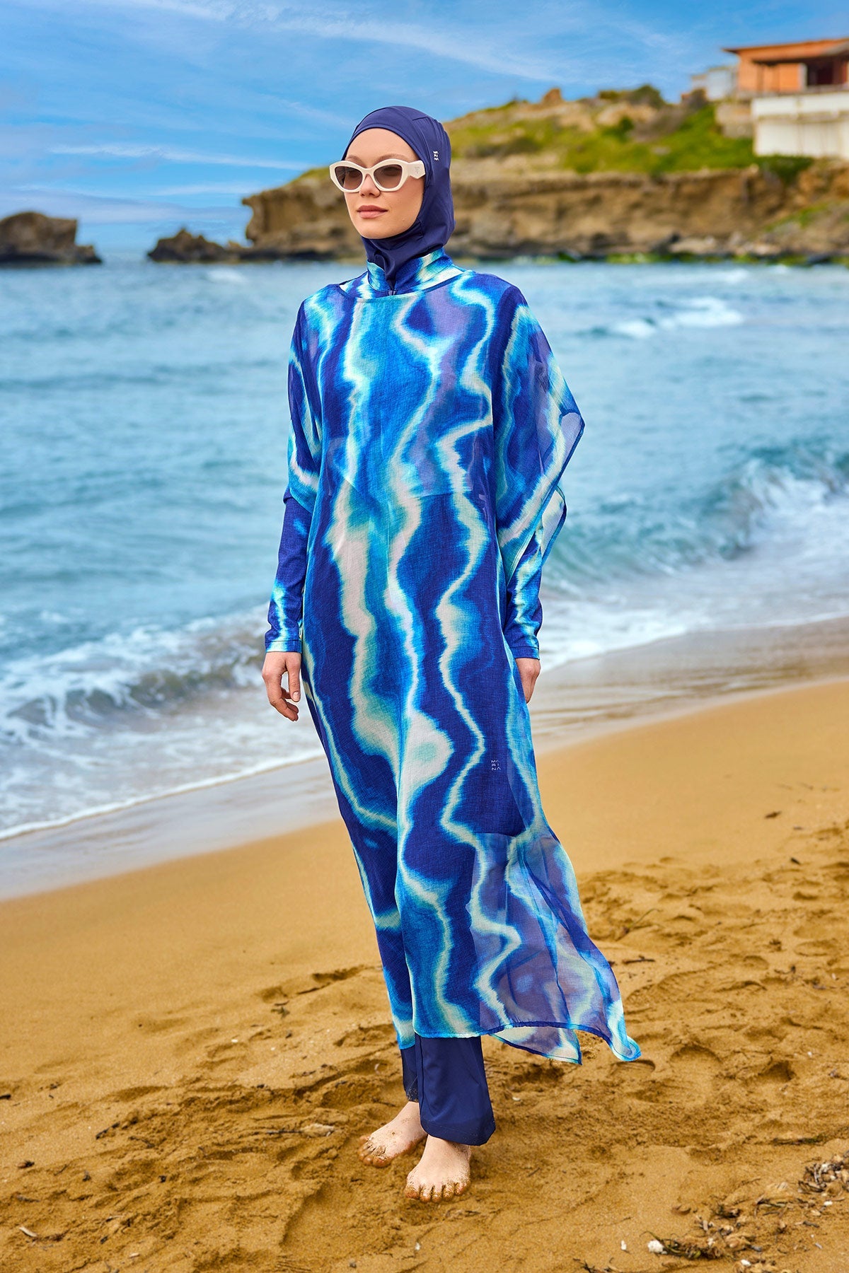 Marina Silky Pareo with Colorful Pattern - P2513-2