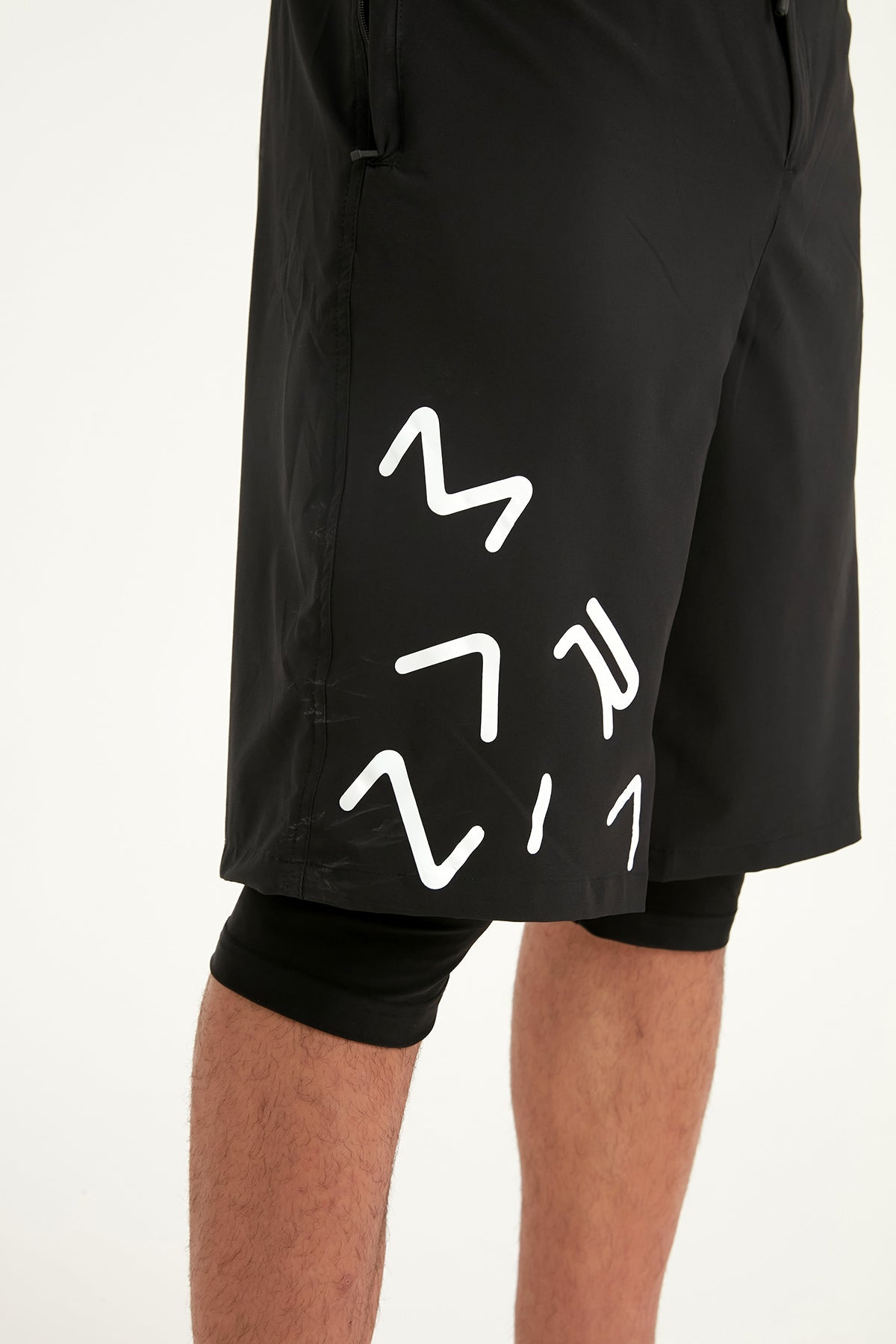 Marina Black Modest Men’s Swim Shorts - S2503-1