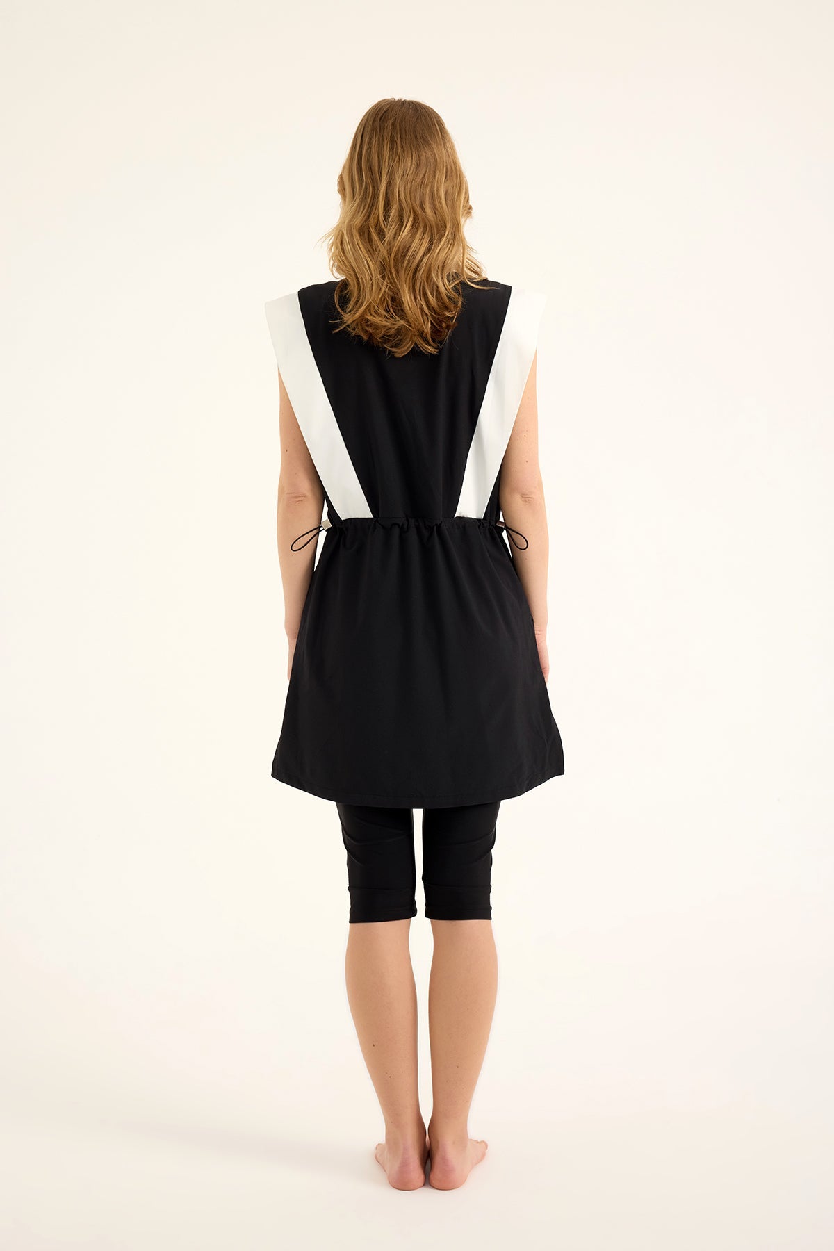 Marina Black Modest Half-Coverage Swimsuit - H2511