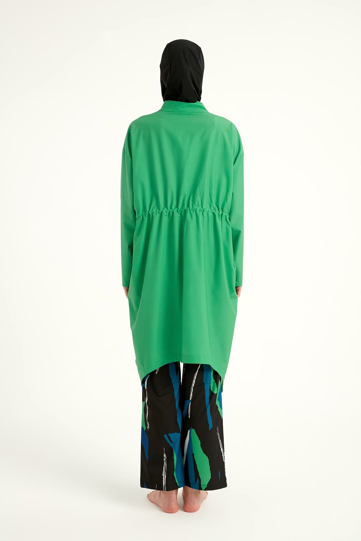 Green High Performance Full Coverage Burkini Set M2503-1