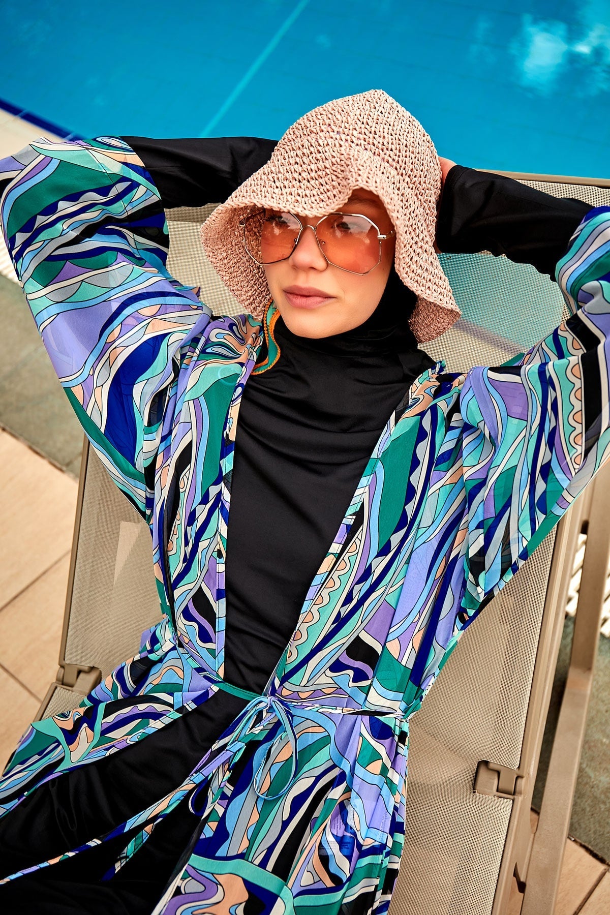 Colourful Pareo Kimono P2406