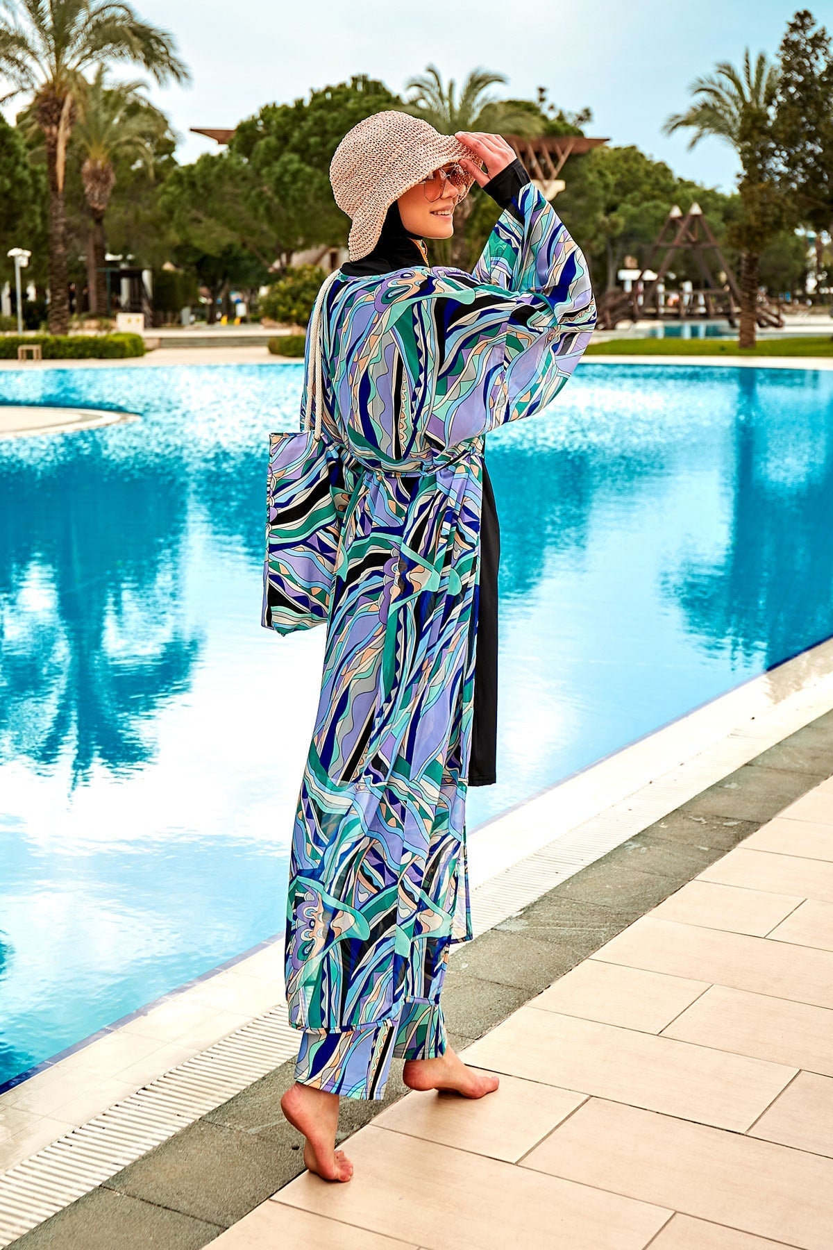 Colourful Pareo Kimono P2406