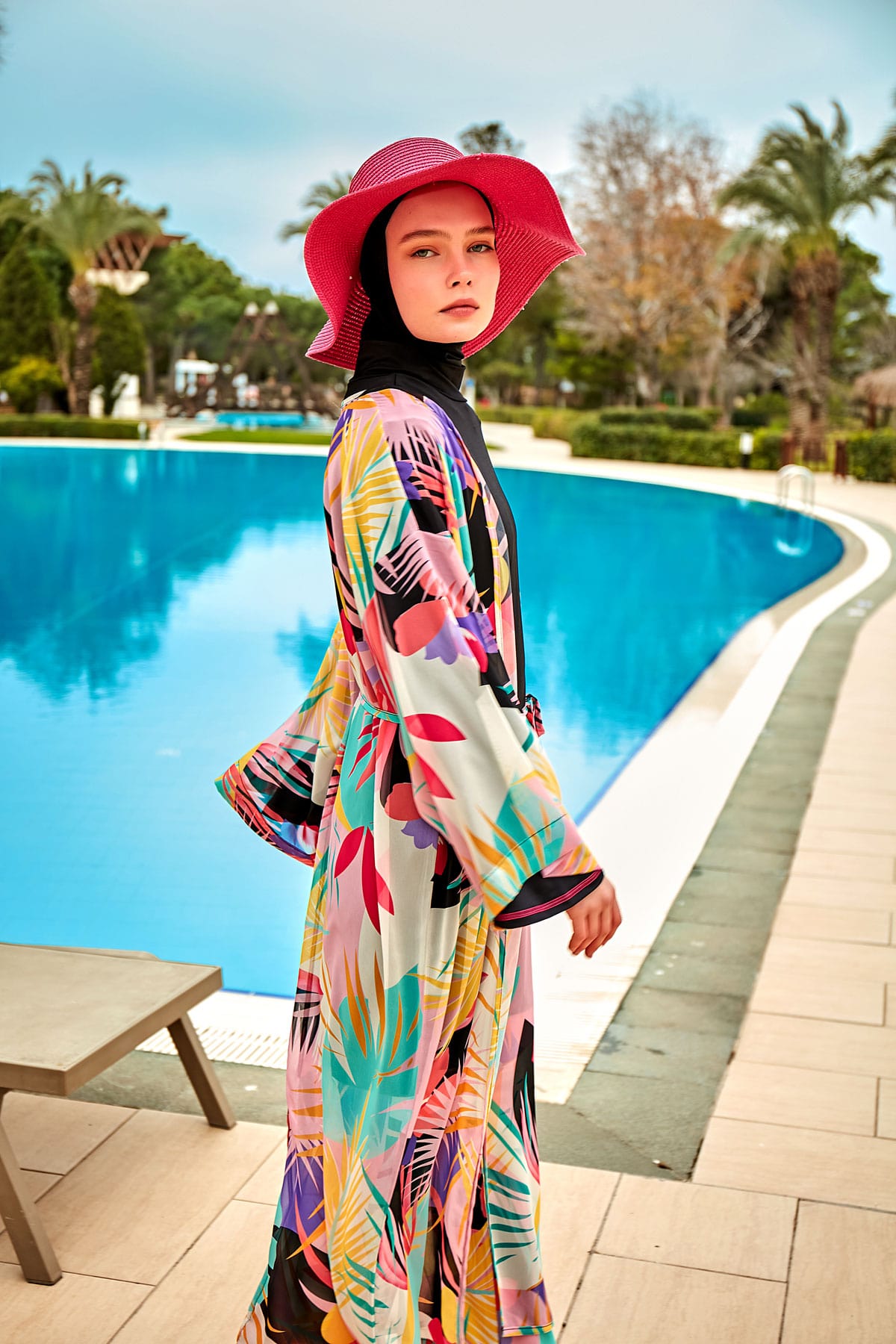 Colourful Pareo Kimono P2410