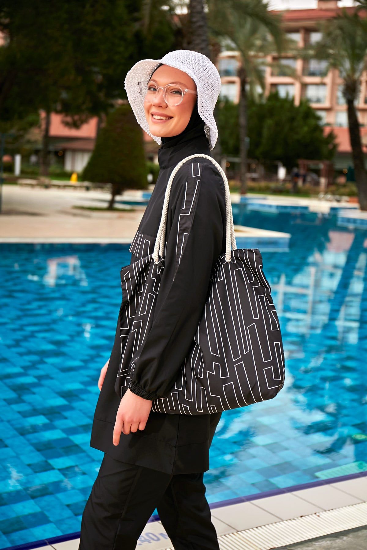 Colourful Burkini Modest Swimwear R2416