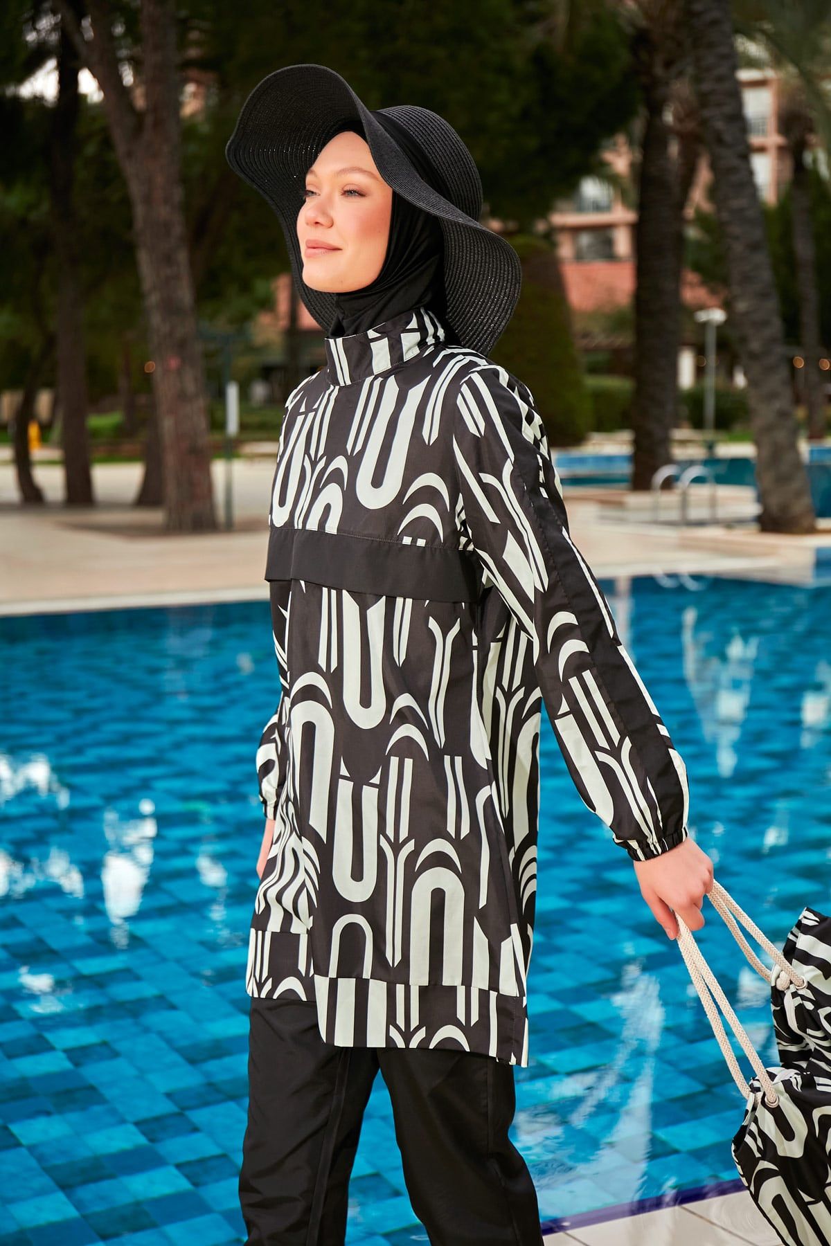 Colourful Burkini Modest Swimwear R2412