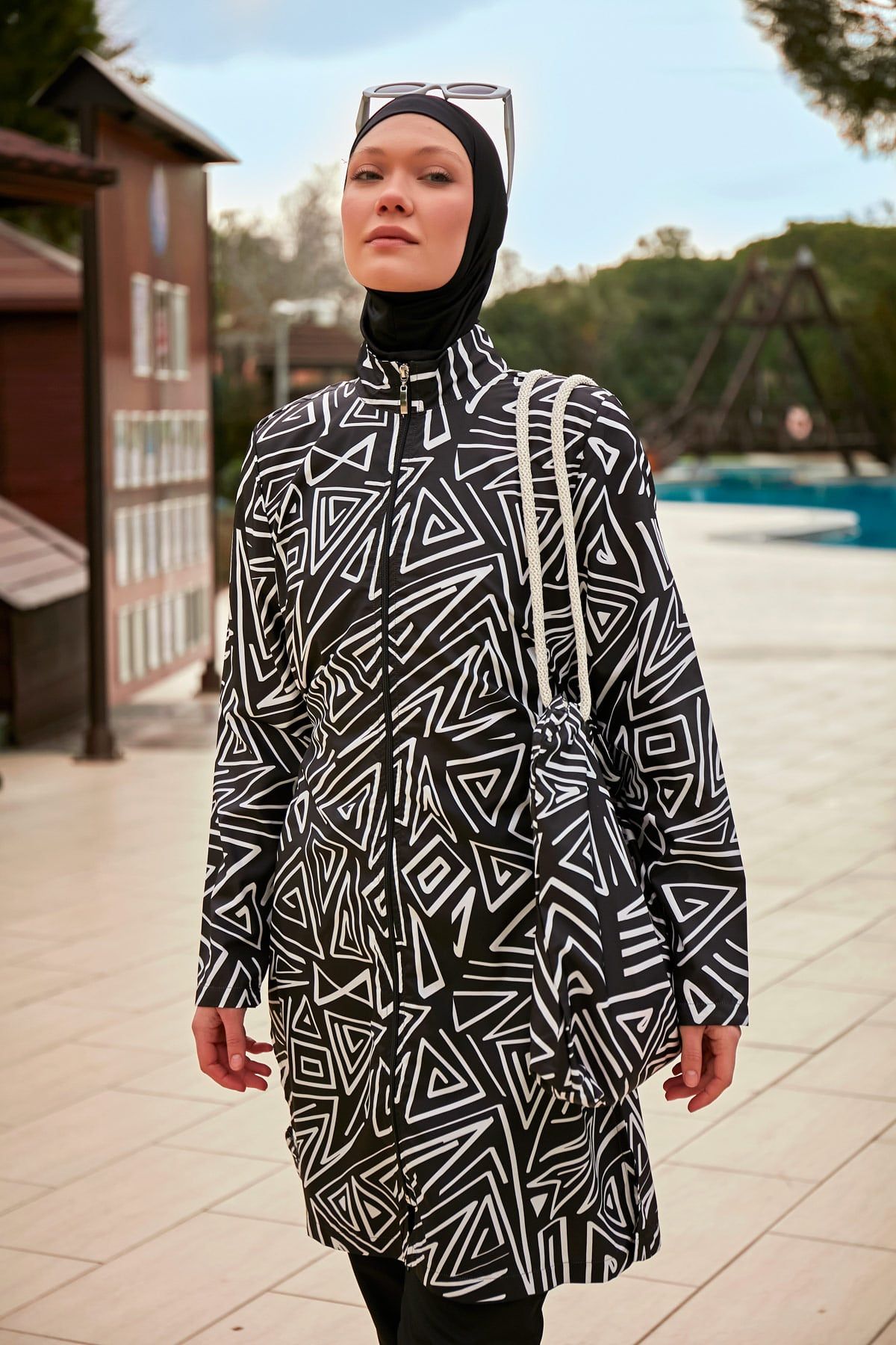 Colourful Burkini Modest Swimwear R2403