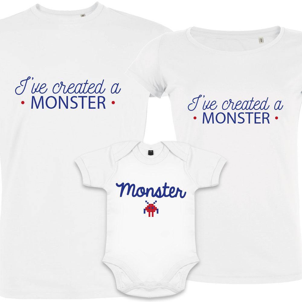 Monster Matching Family Organic Tees (Set of 3)