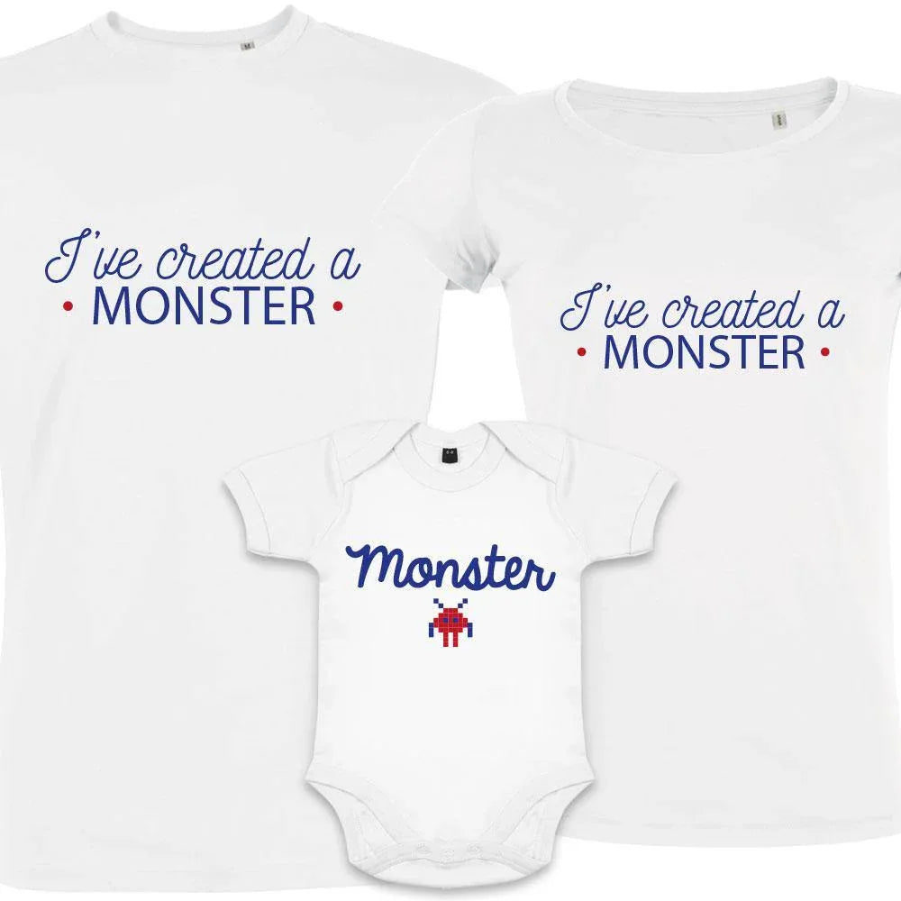 Monster Matching Family Organic Tees (Set of 3)