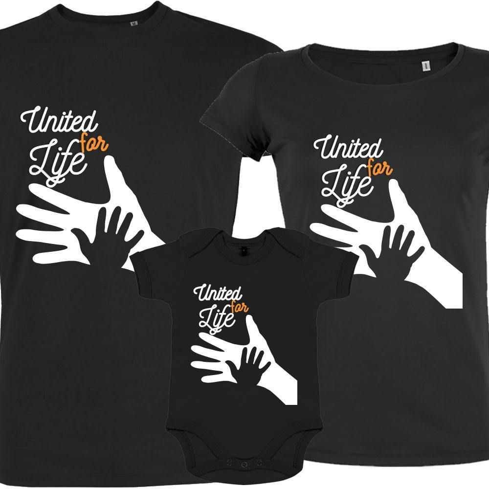 United For Life Matching Organic Tees (Set of 3)