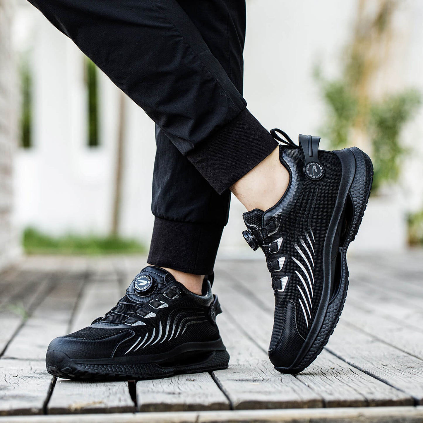 Maven Knob Lacing Steel Toe Work Sneakers