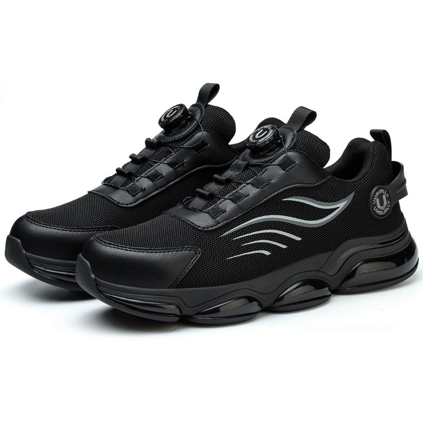 Maven Men's Knob-Lacing Breathable Steel Toe Sneakers