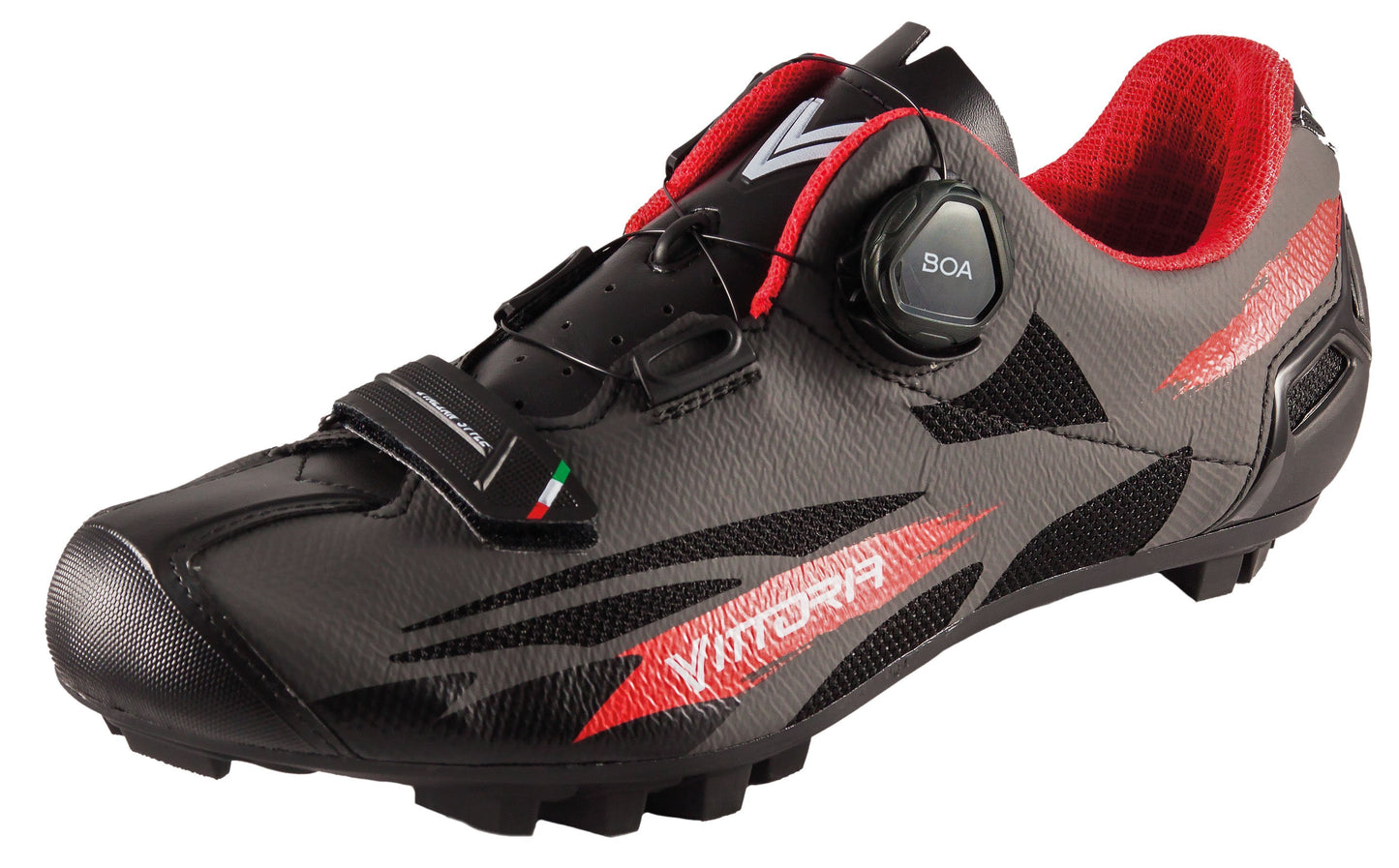 Vittoria Captor BOA MTB Cycling Shoes Grey/Red EU 44