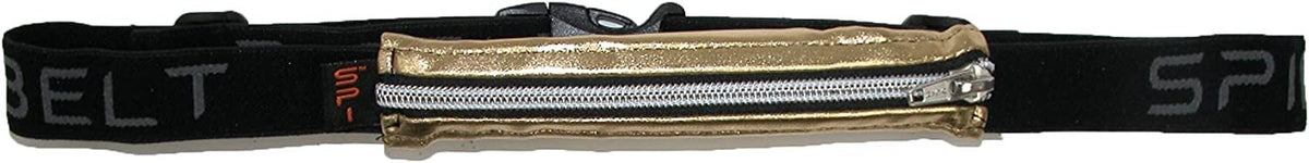 Runner's Waist Pack - Athlete Belt Pouch Holds Small Personal Items - Silver Metallic By Spibelt