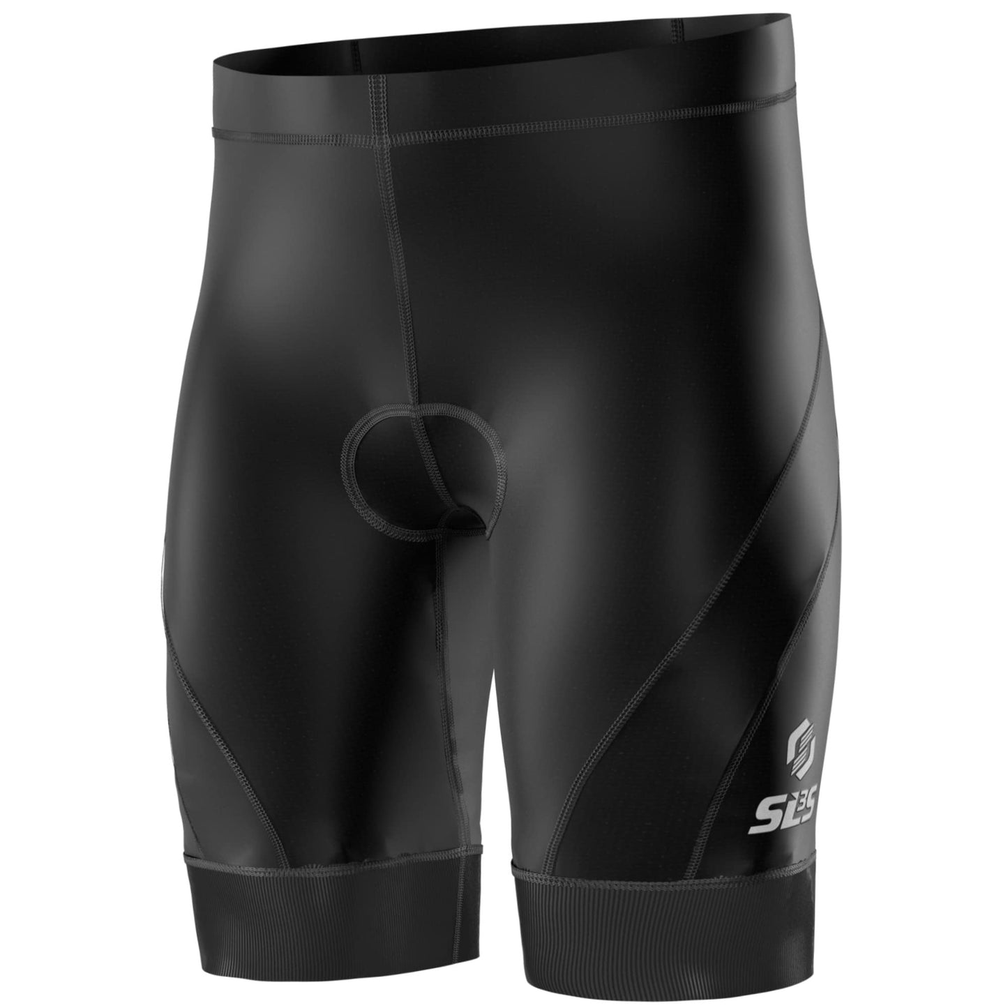 SLS3 FX Men's 8" Triathlon Shorts, Black (Small)
