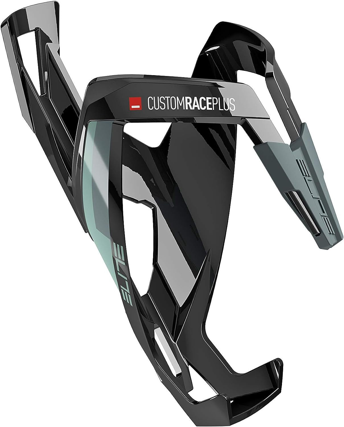 Elite Custom Race Plus Bottle Cage, Black/Green