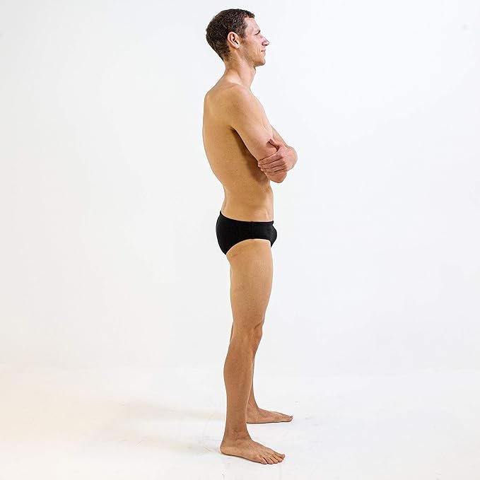 FINIS Men's Standard Brief, Solid Black, 30
