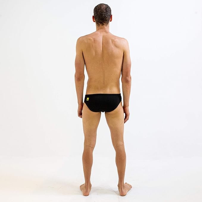 FINIS Men's Standard Brief, Solid Black, 30