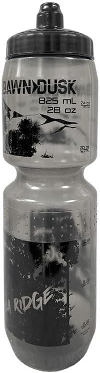 DAWN TO DUSK Aqua Ridge 825 mL (28 oz) Cycling Water Bottle– large sized for long rides – Securely fits most bikes