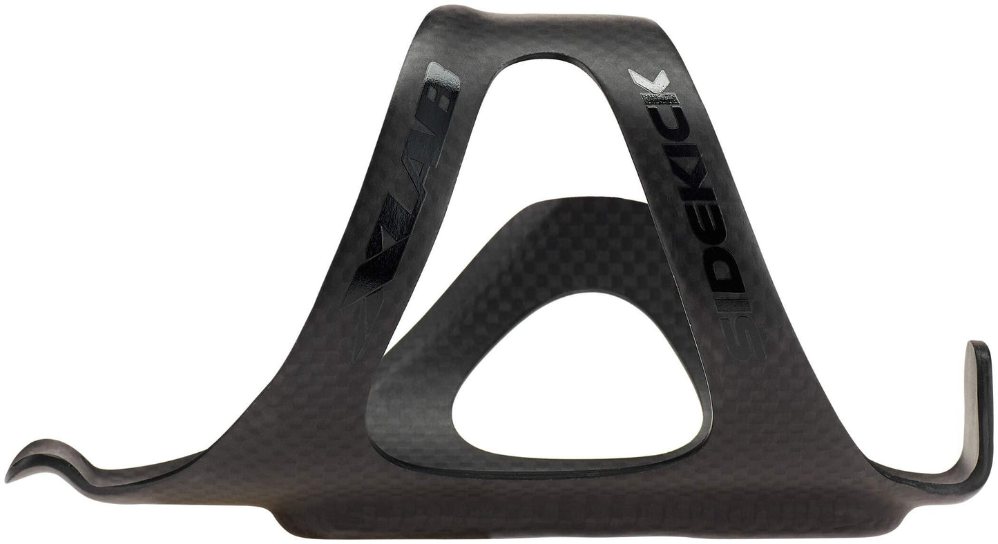 XLAB Sidekick Cage Right – Side Entry Carbon Water Bottle Holder – Matte Black