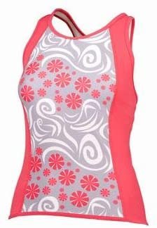 SheBeest Kona Tri Top, White/Pink, Large