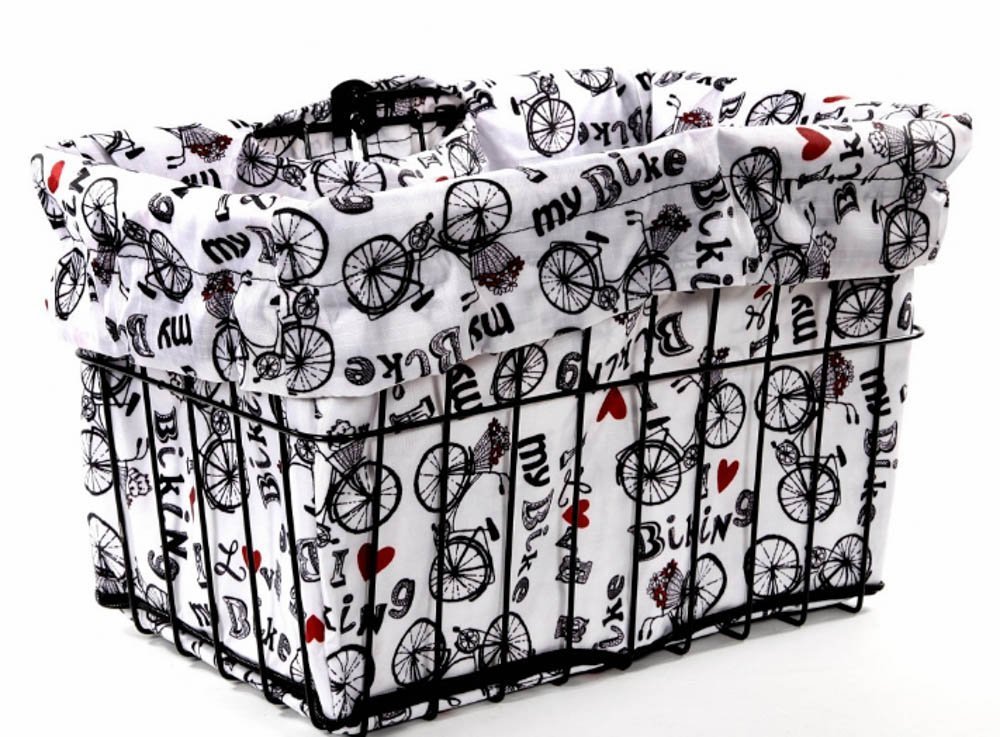 Cruiser Candy Bicycle Basket Liner 15 "x 12" x 10" (I Love My Bike)