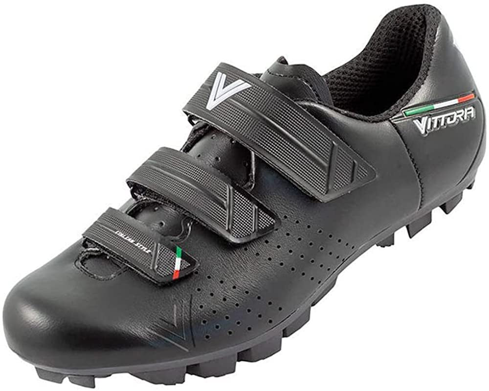 Vittoria Hera MTB Road Cycling Shoes, Black - Triathlete Store