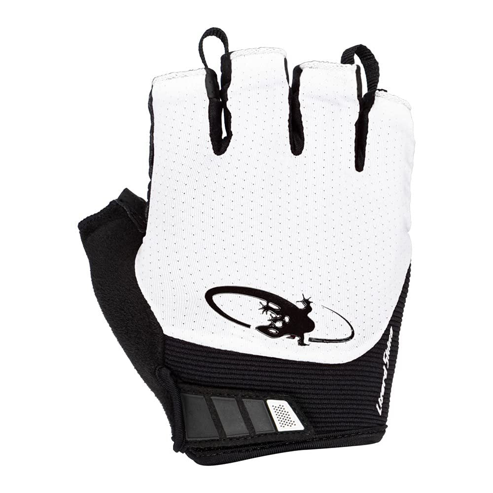 Lizard Skins Aramus Cadence Short Finger Cycling Gloves (White, 2XL)
