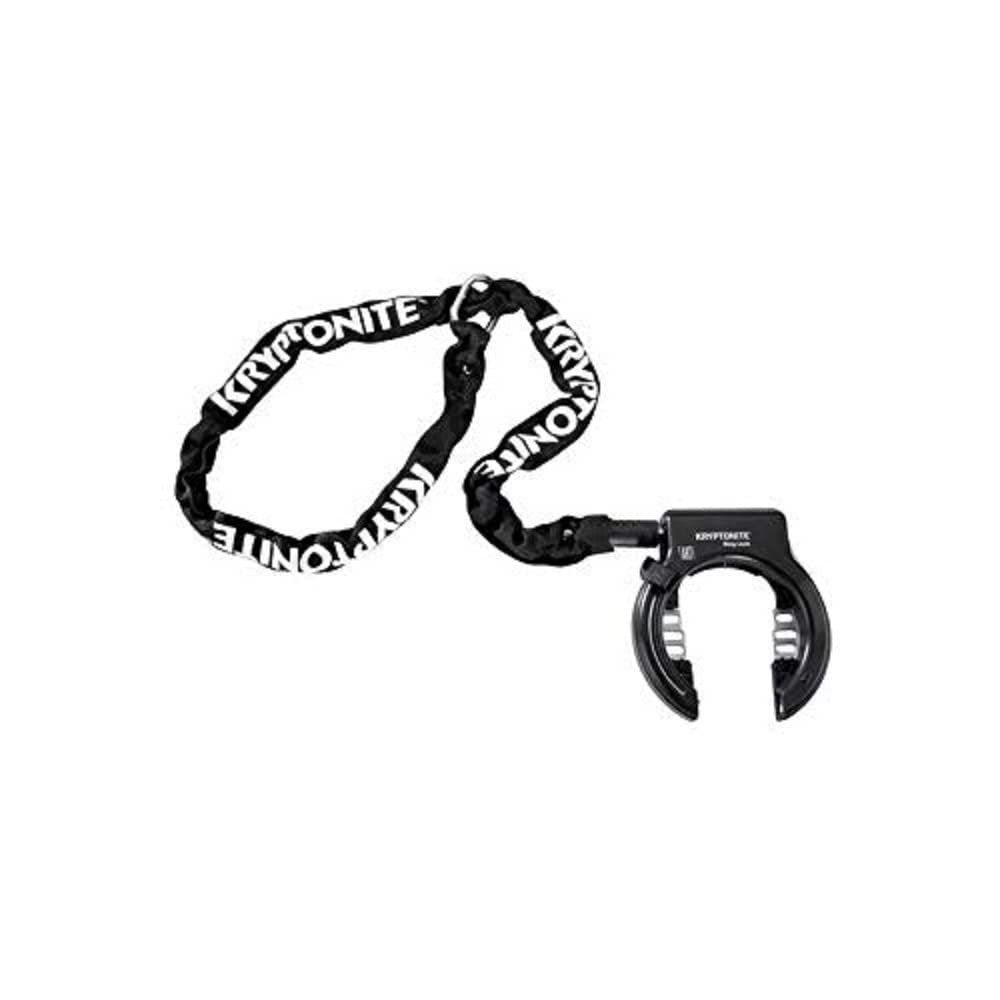 Kryptonite Ring Wheel Lock with Plug-In Chain - 5.5mm, 120cm Chain, Black