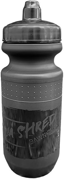 DAWN TO DUSK Aqua Shred 620 mL (21 oz) Cycling Water Bottle – Small for tight spaces – Securely fits most bikes