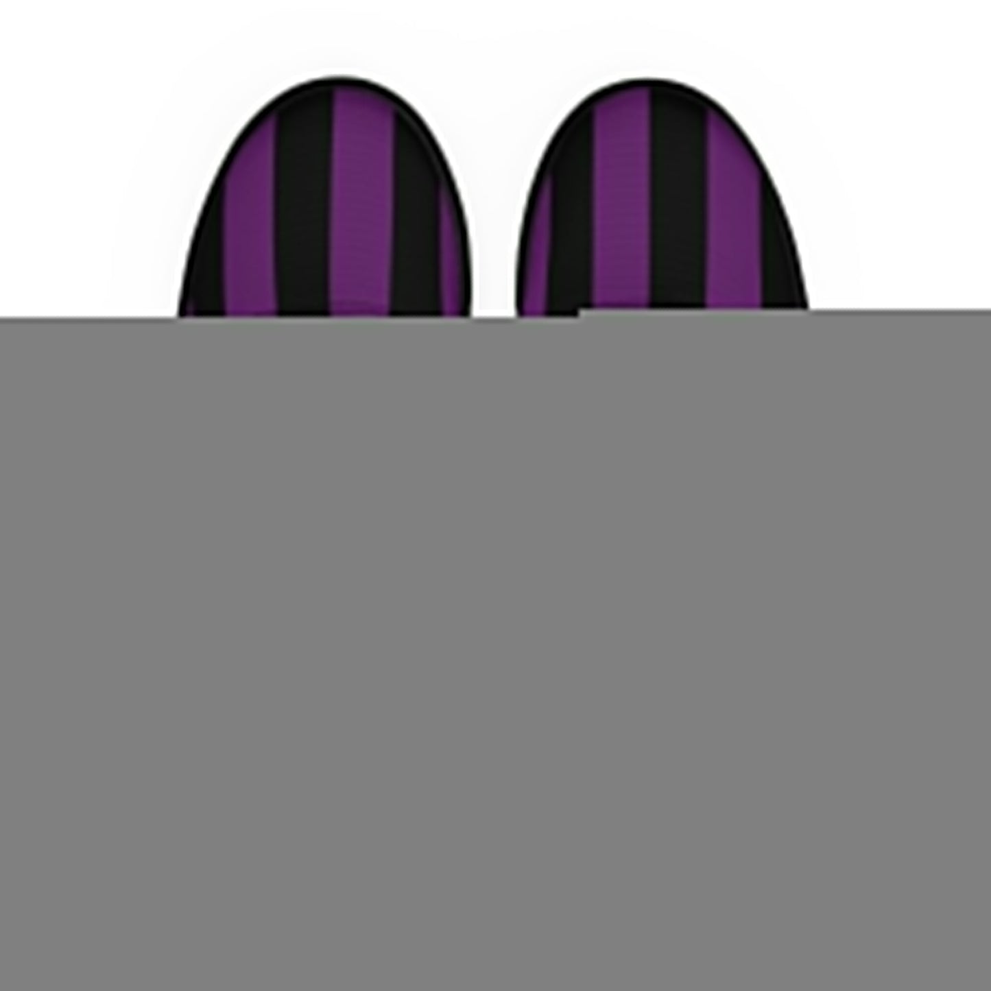 Black and Purple Striped Men’s Lace-up Canvas Shoes