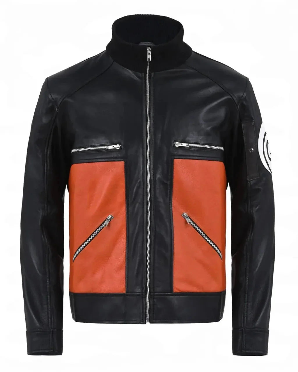 Men’s Naruto Shippuden Black and Orange Jacket
