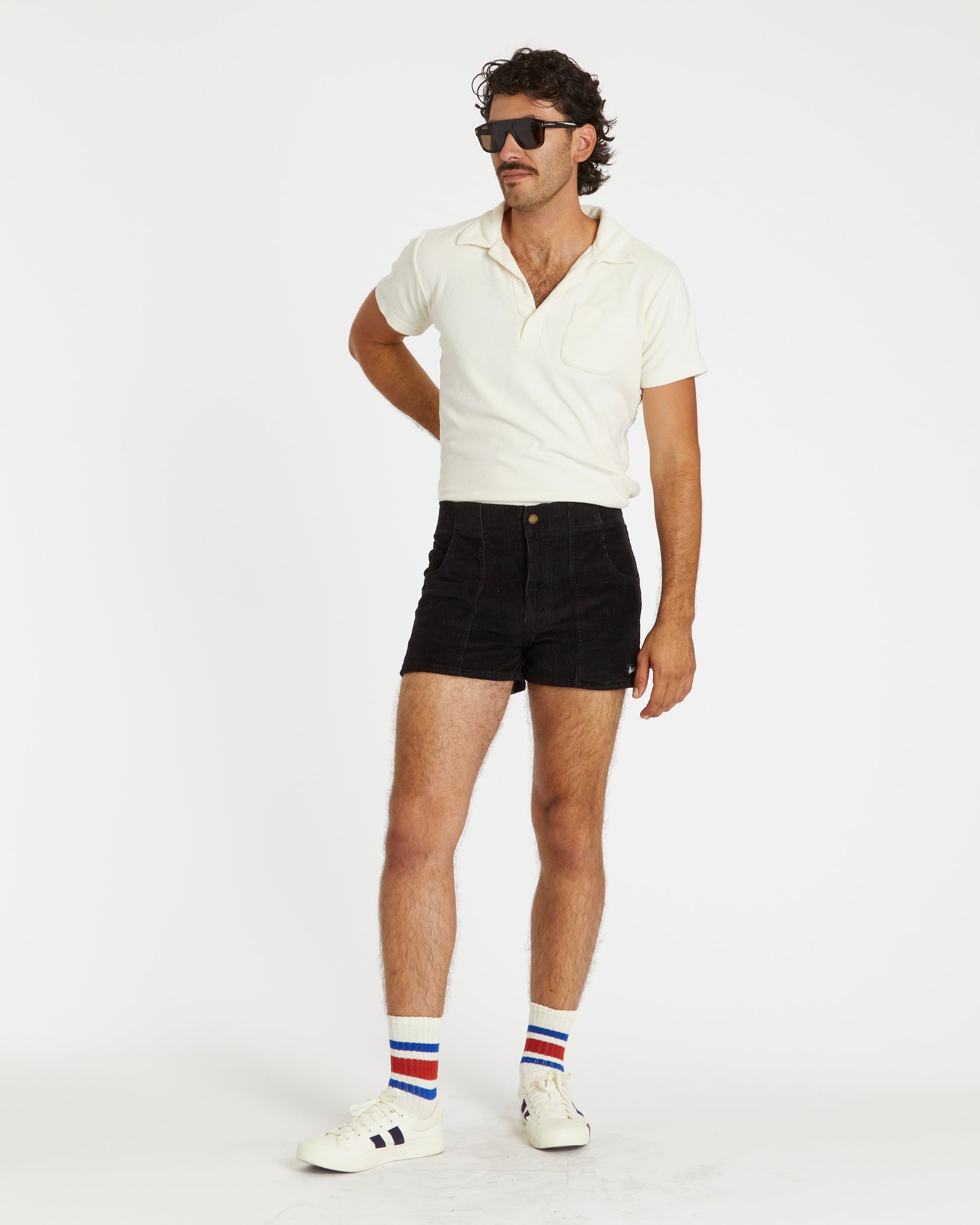Men's Terry Polo (Cream)