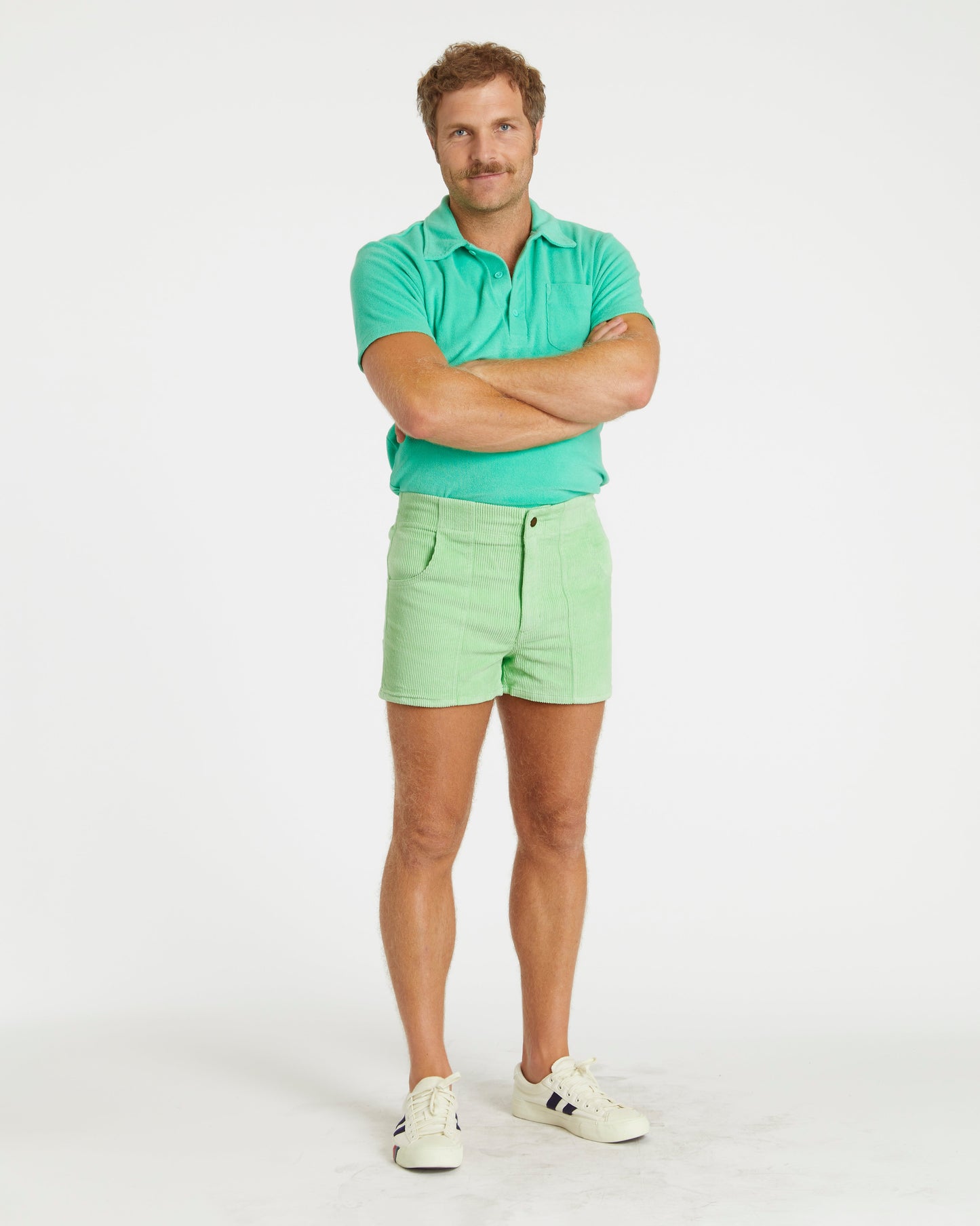 Men's Terry Polo (Mint)