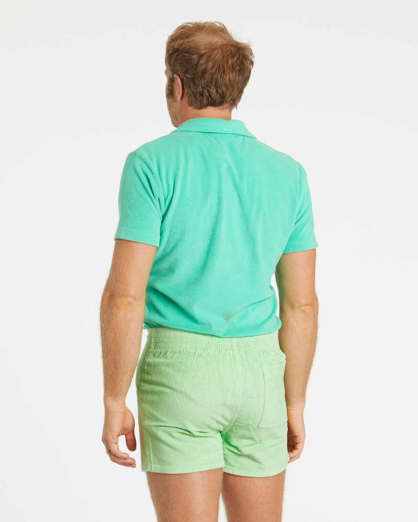 Men's Terry Polo (Mint)
